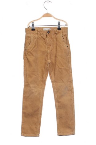 Pantaloni de catifea reiată, pentru copii Zara Kids, Mărime 6-7y/ 122-128 cm, Culoare Bej, Preț 35,51 Lei
