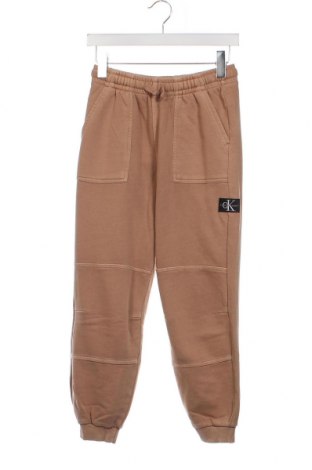 Pantaloni pentru copii Calvin Klein Jeans, Mărime 11-12y/ 152-158 cm, Culoare Bej, Preț 156,32 Lei