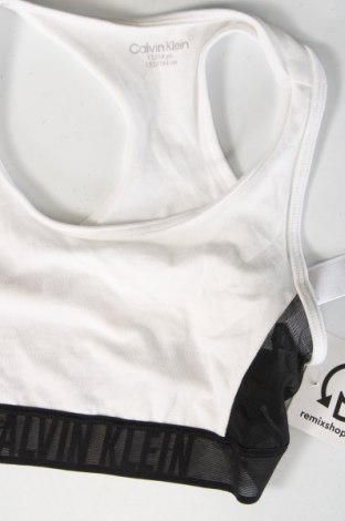 Μπλουζάκι αμάνικο παιδικό Calvin Klein, Μέγεθος 12-13y/ 158-164 εκ., Χρώμα Λευκό, Τιμή 23,71 €