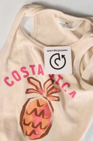 Μπλουζάκι αμάνικο παιδικό H&M, Μέγεθος 6-7y/ 122-128 εκ., Χρώμα  Μπέζ, Τιμή 4,07 €
