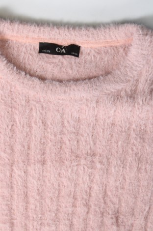 Dziecięcy sweter C&A, Rozmiar 15-18y/ 170-176 cm, Kolor Różowy, Cena 25,56 zł