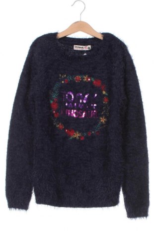 Детски пуловер Desigual, Размер 10-11y/ 146-152 см, Цвят Син, Цена 24,05 лв.
