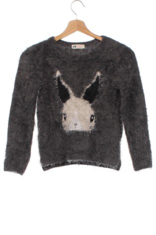 Детски пуловер H&M, Размер 8-9y/ 134-140 см, Цвят Сив, Цена 9,50 лв.
