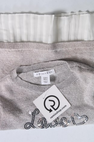 Детски пуловер Primark, Размер 3-4y/ 104-110 см, Цвят Сребрист, Цена 9,61 лв.