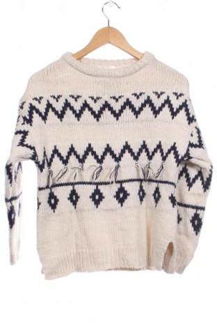 Детски пуловер Zara Knitwear, Размер 13-14y/ 164-168 см, Цвят Екрю, Цена 10,72 лв.