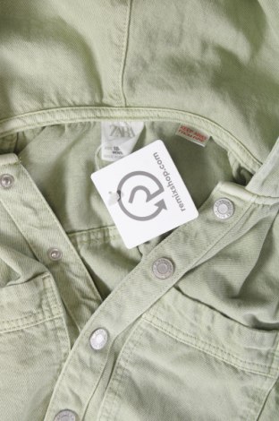 Dětská džínová bunda  Zara, Velikost 18-24m/ 86-98 cm, Barva Zelená, Cena  271,00 Kč