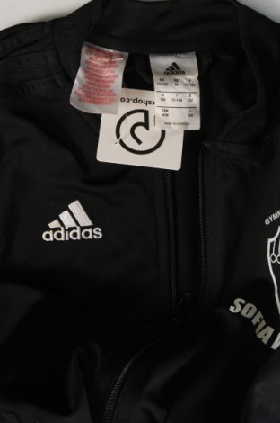 Детско спортно горнище Adidas, Размер 11-12y/ 152-158 см, Цвят Черен, Цена 17,10 лв.