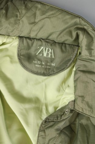 Детско яке Zara, Размер 13-14y/ 164-168 см, Цвят Зелен, Цена 16,20 лв.