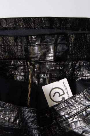 Δερμάτινη φούστα Amisu, Μέγεθος M, Χρώμα Μαύρο, Τιμή 5,54 €
