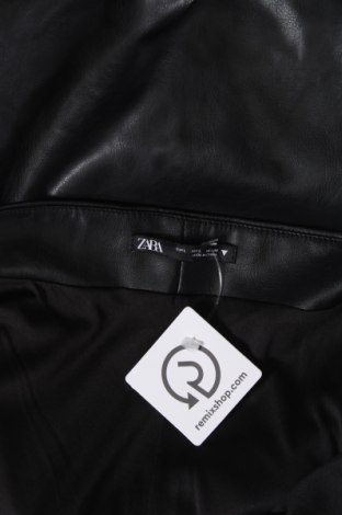 Kožené šaty  Zara, Veľkosť L, Farba Čierna, Cena  13,81 €