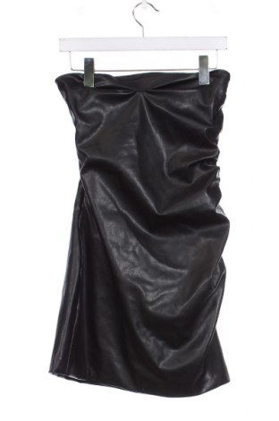 Кожена рокля Zara, Размер L, Цвят Черен, Цена 16,20 лв.