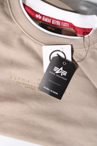 Ανδρική μπλούζα Alpha Industries, Μέγεθος M, Χρώμα  Μπέζ, Τιμή 50,10 €