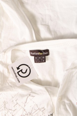 Ανδρική μπλούζα Atlas For Men, Μέγεθος L, Χρώμα Λευκό, Τιμή 11,75 €