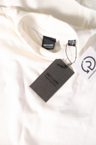 Ανδρική μπλούζα Only & Sons, Μέγεθος L, Χρώμα Λευκό, Τιμή 6,39 €