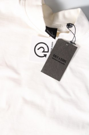 Ανδρική μπλούζα Only & Sons, Μέγεθος S, Χρώμα Εκρού, Τιμή 6,39 €