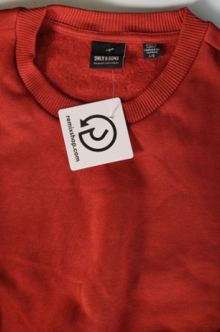 Ανδρική μπλούζα Only & Sons, Μέγεθος L, Χρώμα Κόκκινο, Τιμή 5,88 €