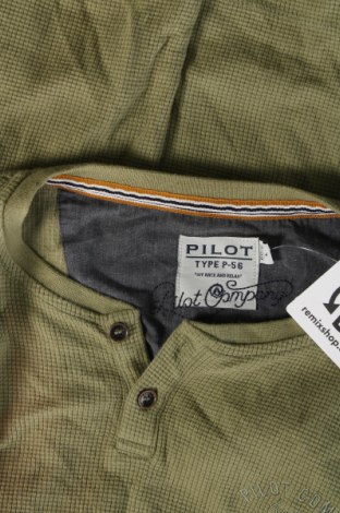 Ανδρική μπλούζα Pilot, Μέγεθος L, Χρώμα Πράσινο, Τιμή 8,04 €