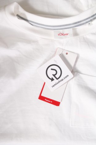 Ανδρική μπλούζα S.Oliver, Μέγεθος M, Χρώμα Λευκό, Τιμή 15,98 €