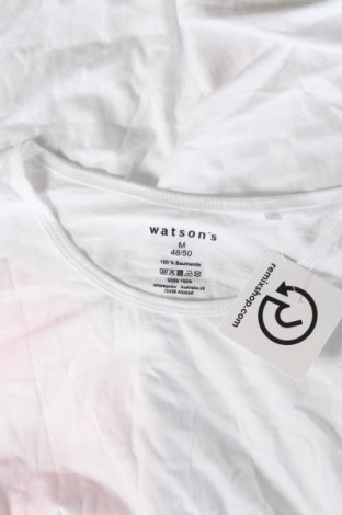 Herren Shirt Watson's, Größe M, Farbe Weiß, Preis € 8,46