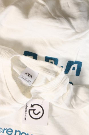 Ανδρική μπλούζα Zara, Μέγεθος S, Χρώμα Λευκό, Τιμή 4,45 €