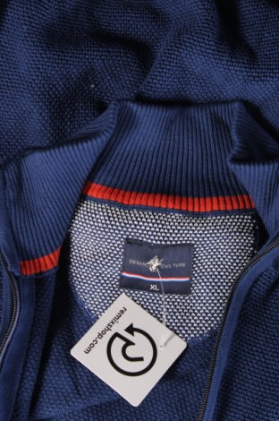 Jachetă tricotată de bărbați Denim Culture, Mărime XL, Culoare Albastru, Preț 159,87 Lei