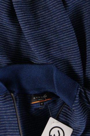 Jachetă tricotată de bărbați Eterna, Mărime M, Culoare Albastru, Preț 81,58 Lei