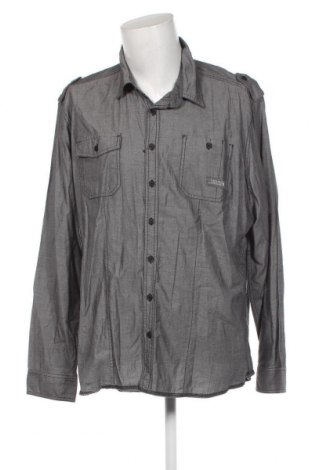 Ανδρικό πουκάμισο Angelo Litrico, Μέγεθος XXL, Χρώμα Γκρί, Τιμή 11,38 €