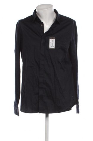 Мъжка риза Armani Exchange, Размер XL, Цвят Син, Цена 88,55 лв.