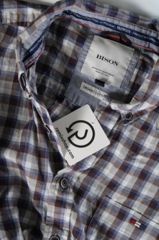 Ανδρικό πουκάμισο Bison, Μέγεθος M, Χρώμα Πολύχρωμο, Τιμή 5,26 €