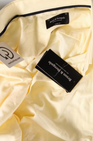 Ανδρικό πουκάμισο Bruun & Stengade, Μέγεθος L, Χρώμα Κίτρινο, Τιμή 38,35 €