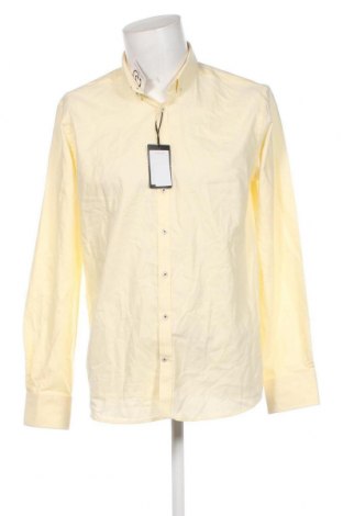 Ανδρικό πουκάμισο Bruun & Stengade, Μέγεθος L, Χρώμα Κίτρινο, Τιμή 34,52 €