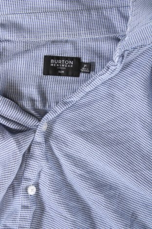 Herrenhemd Burton of London, Größe M, Farbe Blau, Preis € 9,46