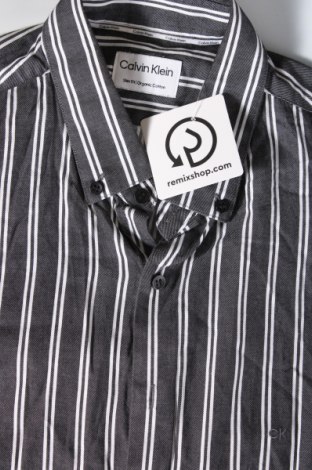 Ανδρικό πουκάμισο Calvin Klein, Μέγεθος L, Χρώμα Γκρί, Τιμή 36,18 €