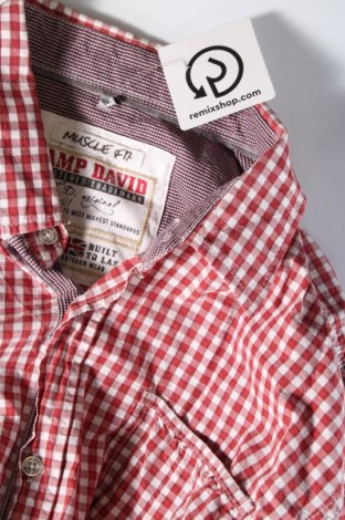 Мъжка риза Camp David, Размер XXL, Цвят Червен, Цена 22,00 лв.