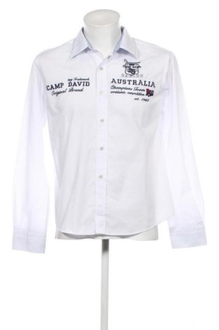 Ανδρικό πουκάμισο Camp David, Μέγεθος L, Χρώμα Λευκό, Τιμή 18,71 €