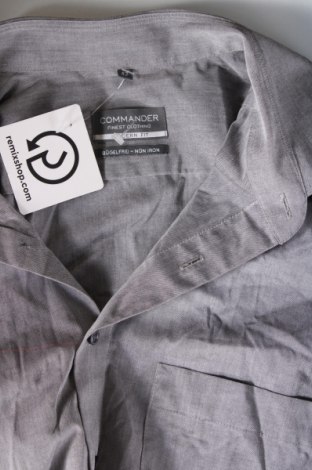 Ανδρικό πουκάμισο Commander, Μέγεθος L, Χρώμα Γκρί, Τιμή 7,18 €