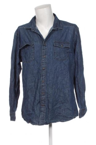 Ανδρικό πουκάμισο Dressmann, Μέγεθος XXL, Χρώμα Μπλέ, Τιμή 10,52 €