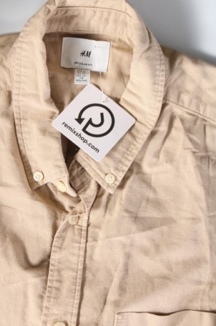 Ανδρικό πουκάμισο H&M, Μέγεθος XL, Χρώμα  Μπέζ, Τιμή 7,18 €