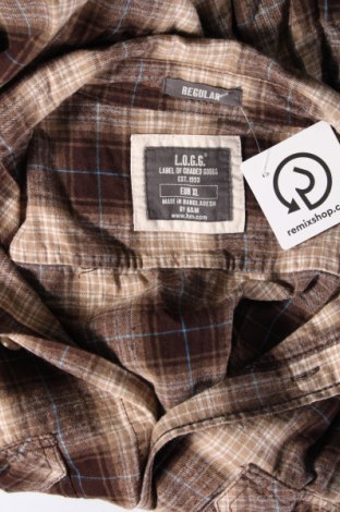 Ανδρικό πουκάμισο H&M L.O.G.G., Μέγεθος XL, Χρώμα Πολύχρωμο, Τιμή 8,97 €