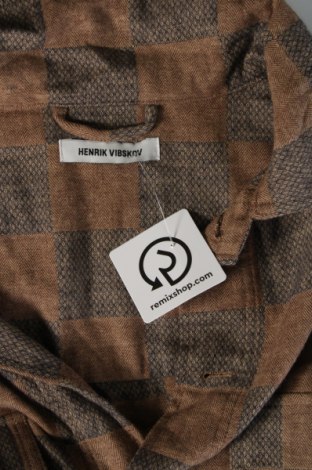 Мъжка риза Henrik Vibskov, Размер L, Цвят Кафяв, Цена 194,40 лв.