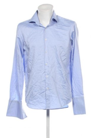 Ανδρικό πουκάμισο Hugo Boss, Μέγεθος L, Χρώμα Μπλέ, Τιμή 71,75 €