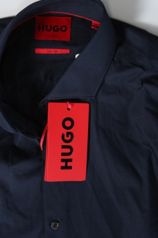 Ανδρικό πουκάμισο Hugo Boss, Μέγεθος M, Χρώμα Μπλέ, Τιμή 111,34 €