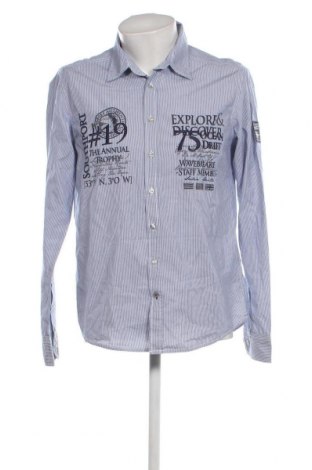 Ανδρικό πουκάμισο Identic, Μέγεθος M, Χρώμα Μπλέ, Τιμή 6,28 €