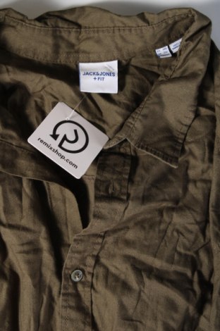 Herrenhemd Jack & Jones, Größe 4XL, Farbe Grün, Preis 23,66 €