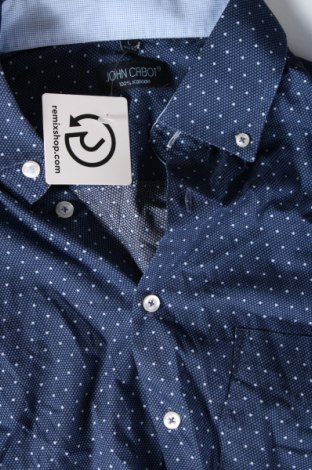 Ανδρικό πουκάμισο John Cabot, Μέγεθος L, Χρώμα Μπλέ, Τιμή 8,07 €