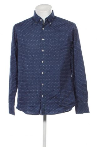 Ανδρικό πουκάμισο John Cabot, Μέγεθος L, Χρώμα Μπλέ, Τιμή 7,18 €