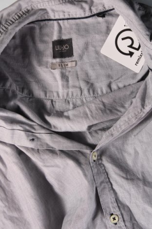 Herrenhemd Liu Jo, Größe L, Farbe Grau, Preis 15,67 €