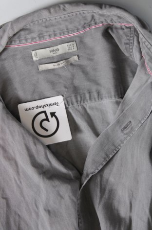Ανδρικό πουκάμισο Mango, Μέγεθος M, Χρώμα Γκρί, Τιμή 8,41 €