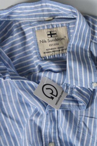Ανδρικό πουκάμισο Nils Sundstrom, Μέγεθος XXL, Χρώμα Μπλέ, Τιμή 17,94 €