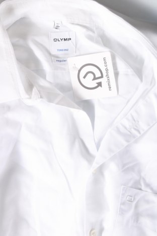 Ανδρικό πουκάμισο Olymp, Μέγεθος L, Χρώμα Λευκό, Τιμή 13,61 €